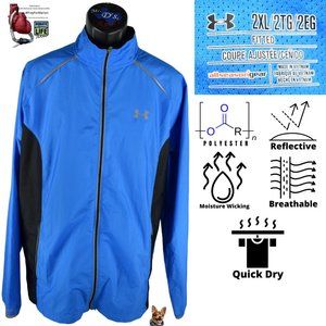 Under Armour 2XL Blue Run Fitted AllSeasonGear